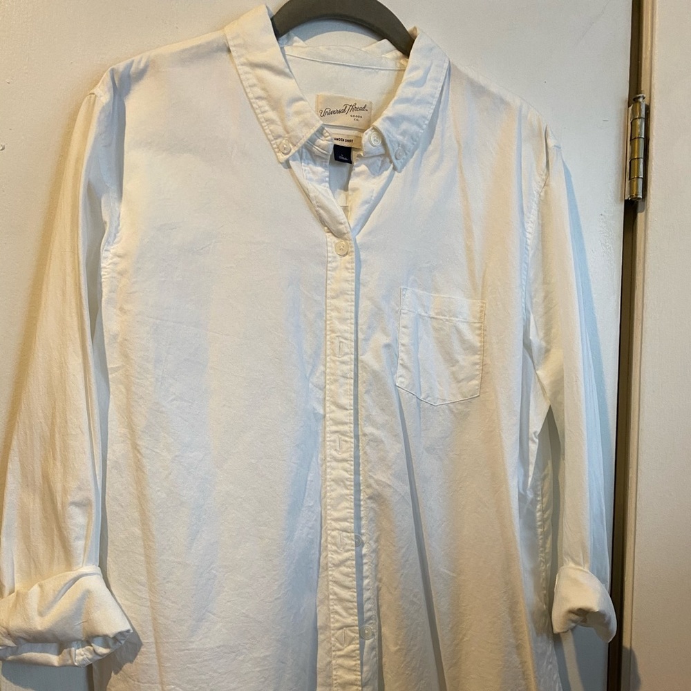 Crisp White Button Down